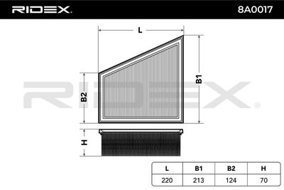 въздушен филтър RIDEX