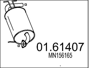 Глушитель выхлопных газов конечный MTS 01.61407 для MITSUBISHI OUTLANDER
