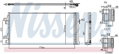 Kondensor, klimatanläggning NISSENS 940962