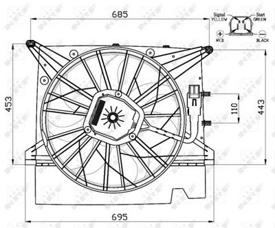 LüFTER MOTORKüHLUNG NRF 47462 4