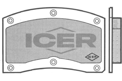 комплект спирачно феродо, дискови спирачки ICER 180082