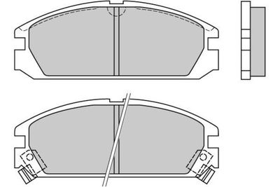 E.T.F. 12-0349 Тормозные колодки и сигнализаторы  для ACURA INTEGRA (Акура Интегра)