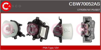 vnitřní ventilátor CASCO CBW70052AS