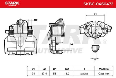 спирачен апарат STARK SKBC-0460472