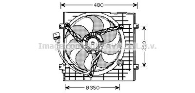AVA QUALITY COOLING VN7506 Вентилятор системы охлаждения двигателя для VW GOLF IV Variant (1J5)