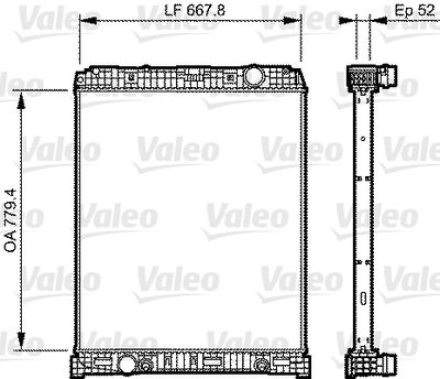 Kylare, motorkylning VALEO 735305