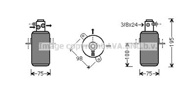 Осушитель, кондиционер AVA QUALITY COOLING MSD266 для MERCEDES-BENZ G-CLASS