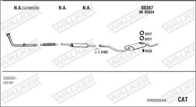 Изпускателна система WALKER VW20504A