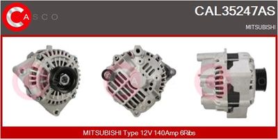 Генератор CASCO CAL35247AS для MITSUBISHI SPACE