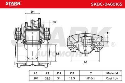 спирачен апарат STARK SKBC-0460165