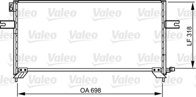 VALEO 814304 Радиатор кондиционера для NISSAN (Ниссан)