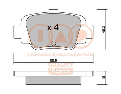 IAP QUALITY PARTS 704-13092P Тормозные колодки и сигнализаторы  для NISSAN MICRA II (K11) 1.0 i 16V