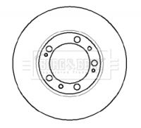 спирачен диск BORG & BECK BBD5885S
