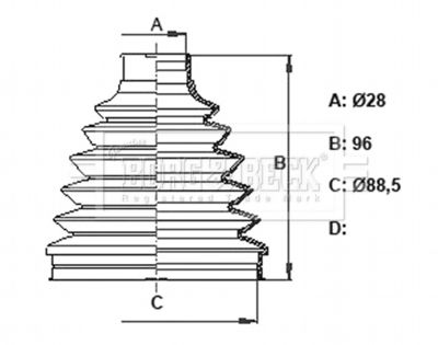 Bellow, drive shaft Borg & Beck BCB6398