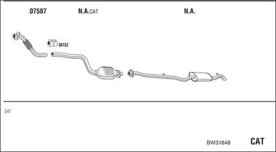 SISTEM DE ESAPAMENT WALKER BW31848