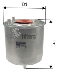 Топливный фильтр CLEAN FILTERS DN2715 для CITROËN SPACETOURER