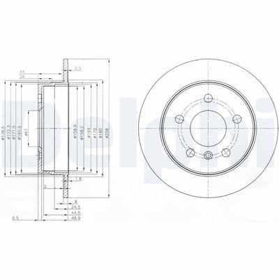 Tarcza hamulcowa DELPHI BG3910
