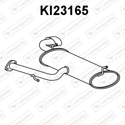 Глушитель выхлопных газов конечный VENEPORTE KI23165 для KIA CEED