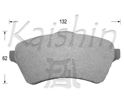 KAISHIN FK10050 Тормозные колодки и сигнализаторы  для LAND ROVER FREELANDER I Soft Top (L314) 2.0 DI 4x4