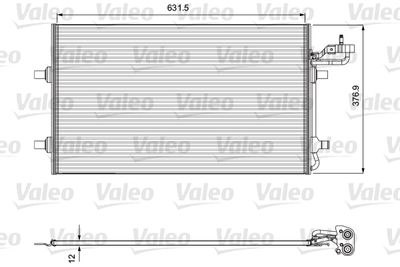 VALEO 814323 Радиатор кондиционера  для VOLVO V50 (Вольво В50)
