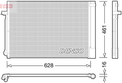 DENSO DCN05013 Радиатор кондиционера  для BMW X6 (Бмв X6)