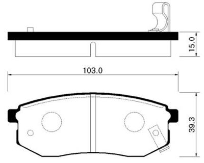 HSB GOLD HP0011 Тормозные колодки для KIA (Киа)