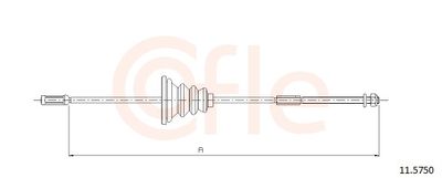 CABLU FRANA DE PARCARE COFLE 115750