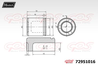 MAXTECH 72951016 Ремкомплект тормозного суппорта  для FIAT FREEMONT (Фиат Фреемонт)