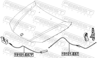 CABLU CAPOTA MOTOR FEBEST 19101E87F 1