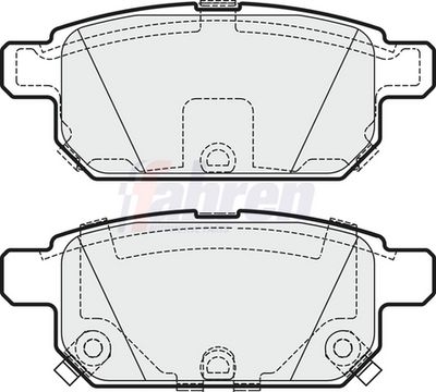 Fahren Brake Pad Set, disc brake FBP3720
