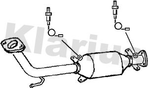 Катализатор KLARIUS 322502 для HONDA STREAM