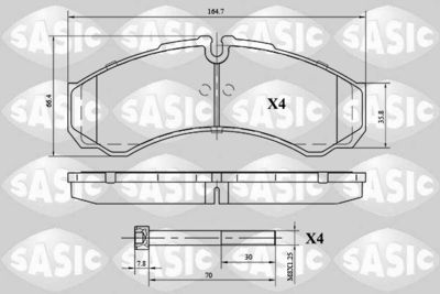 SASIC 6216040 Тормозные колодки и сигнализаторы для IVECO DAILY III c бортовой платформой/ходовая часть 35 C 10 V , 35 S 10 V (AMJA14A1, AMJA64A1, AMJA65A1,... SASIC 6216040 Тормозные колодки и сигнализаторы для IVECO DAILY III c бортовой платформой/ходовая часть 35 C 10 V , 35 S 10 V (AMJA14A1, AMJA64A1, AMJA65A1,...