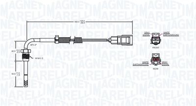 SENZOR TEMPERATURA GAZE EVACUARE MAGNETI MARELLI 172000089010 1