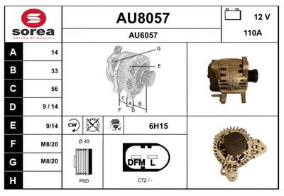 GENERATOR SNRA AU8057