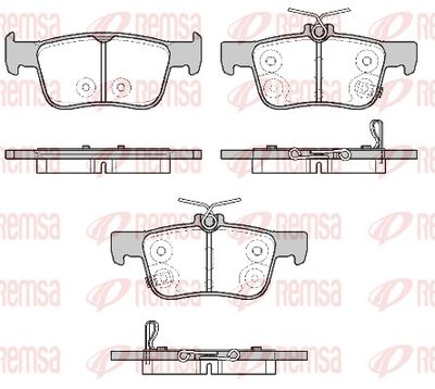 Brake pad set, disc brake
