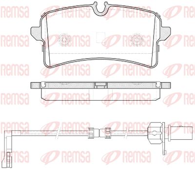 REMSA 1505.12 Деталь для AUDI A8 D4 (4H2, 4H8, 4HC, 4HL) 3.0 TFSI quattro
