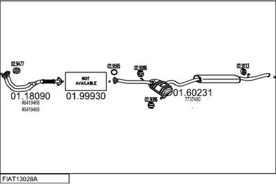 SISTEM DE ESAPAMENT MTS FIAT13028A002735