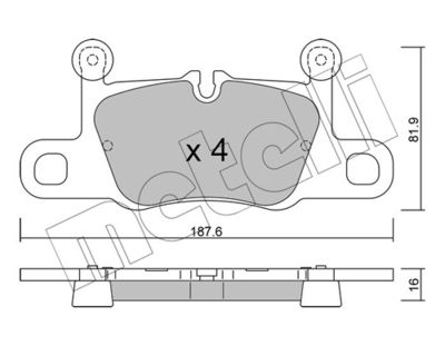 SET PLACUTE FRANA FRANA DISC METELLI 2212580