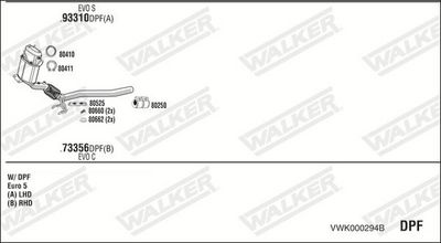 Изпускателна система WALKER VWK000294B