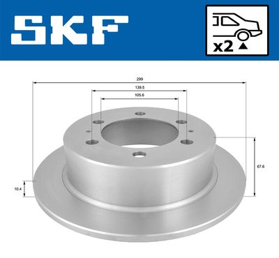 DISC FRANA SKF VKBD90851S2 1