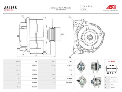 Generator AS-PL A5416S