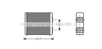 Теплообменник, отопление салона AVA QUALITY COOLING FD6362 для FORD MAVERICK