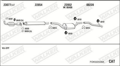 Изпускателна система WALKER FOK022530A