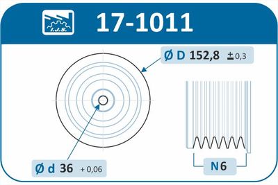 Remenica, kľukový hriadeľ IJS GROUP 17-1011