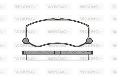 Комплект тормозных колодок, дисковый тормоз WOKING P5103.00 для SUZUKI SWIFT