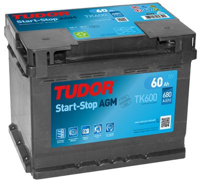 Стартерная аккумуляторная батарея TUDOR TK600 для OPEL AMPERA