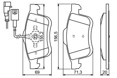 Brake Pad Set, disc brake 0 986 494 453