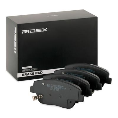 комплект спирачно феродо, дискови спирачки RIDEX 402B0979