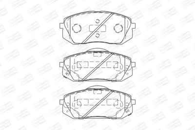 BREMSBELAGSATZ SCHEIBENBREMSE CHAMPION 572612CH 1
