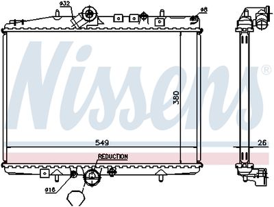 RADIATOR RACIRE MOTOR NISSENS 61295A 4